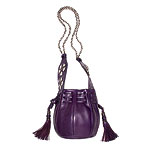 Leather purse with metallic and python embellishments, Chlo.