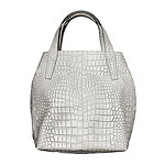 Stamped leather tote, Max Mara.