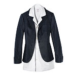 Wool pinstripe blazer, Gant.