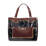 Synthetic patent leather tote, Anya Hindmarch.