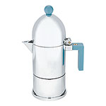 Aluminum La Cupola espresso maker, Alessi.