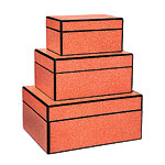Faux shagreen boxes, Dransfield & Ross.