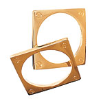 Gold plate bangles, CC Skye.