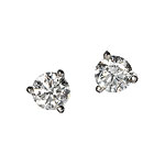 14kt white gold and diamond earrings, Gold Label by Tina Tang.