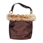 Nylon bag with fox trim, Anteprima Nueve.