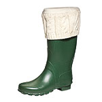 Rubber boots with polyester fleece lining, L.L. Bean.