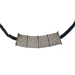 Choker of diamonds and 18kt-gold with velvet tie, Jacob & Co..