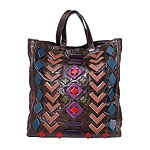Lambskin Uma tote with leather cabochons, Renaud Pellegrino.