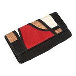 Leather clutch, Diane von Furstenberg.