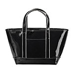 Patent leather tote, Lands' End.