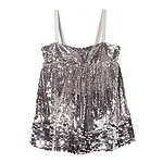 Sequined silk chiffon Gisele cami, Marciano.