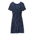 Sequined nylon-spandex dress, Velvet by Graham & Spencer.