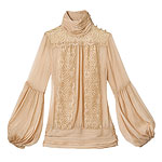 Silk chiffon top, Bebe.