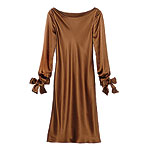 Silk charmeuse dress, Eden Blake.