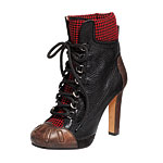 Leather and wool Duck boots, Dsquared2.