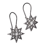 Sterling silver and cubic zirconia earrings, Julie Sandlau.