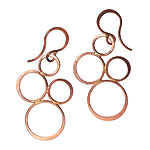 14K gold Bubble earrings, Melissa Joy Manning.