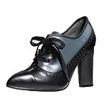 Faux-leather oxfords, Newport News.