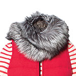 Fox fur scarf, Vera Wang Lavender Label.