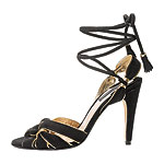 Leather and suede Sally sandal, Reiss.