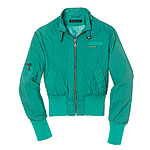 Nylon bomber jackets, Members Only.