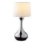 Ceramic-and-steel-base lamp, Essential Home.