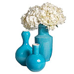 Ceramic Turquoise vases, Jayson Home and Garden.