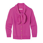 Cashmere Monogram Tie Neck cardigan, Banana Republic.