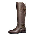 Leather boots with rubber sole, Geox.