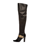 Thigh-high patent and stretch leather boots, Giuseppe Zanotti.