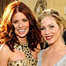 Debra Messing (in Oscar de la Renta), Christina Applegate (in Elie Saab), 2008 SAG Awards