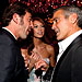 Javier Bardem, George Clooney, Sarah Larson, Governors Ball, 2008 Academy Awards, Oscars After Parties