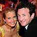 Sean Penn, Petra Nemcova in Roberto Cavalli, Elton John party, 2008 Academy Awards, Oscars After Parties