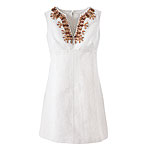 Embellished cotton-linen dress, Victoria's Secret.