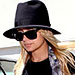 Nicole Richie, pregnant, maternity, style, dress, hat, scarf