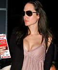 Angelina Jolie wearing Gerard Darel