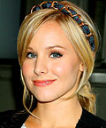 Kristen Bell, headband, necklaces, hair accessories