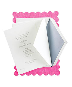 single enclosure invitation