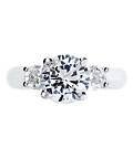 round-cut diamond ring