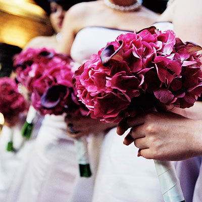 bridesmaids' bouquets