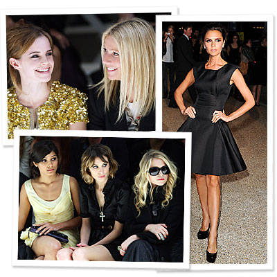 Burberry Prorsum - London Fashion Week - Stars at the Shows