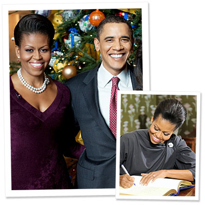 Michelle Obama - diamond pin - anniversary gift