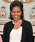 Michelle Obama wearing Azzedine Alaïa