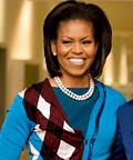 Michelle Obama wearing Jason Wu