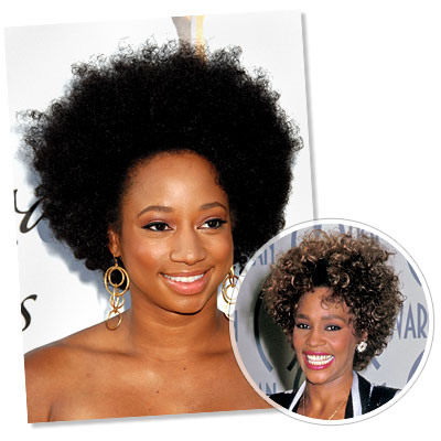 The Afro hairstyle - Whitney Houston - Monique Coleman - Afro Hair - Black 