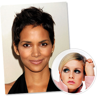 twiggy hairstyle. Halle Berry - Twiggy - Pixie