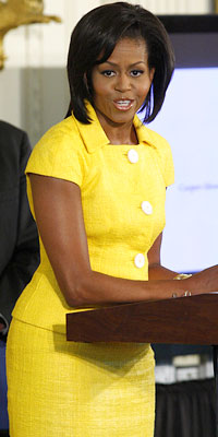 Michelle Obama wearing Michael Kors