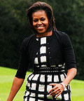 Michelle Obama wearing Azzedine Alaïa