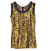 DKNY Metallic - silk paisley tank
