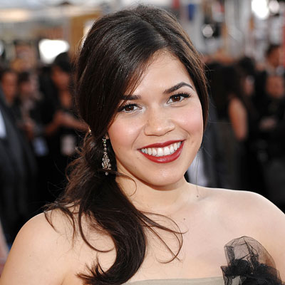 red lipstick dark skin. America Ferrera-Red Lipstick